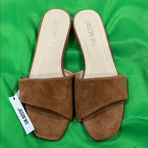 Jason Wu Tan Suede Women's Mules